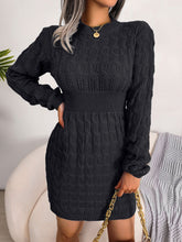 Twisted Waist Bodycon Sweater Dress Womens