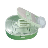 Manual Food Chopper With Stainless Steel Blades Oval Design