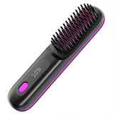 Cordless USB Hair Straightener Comb Dual Function
