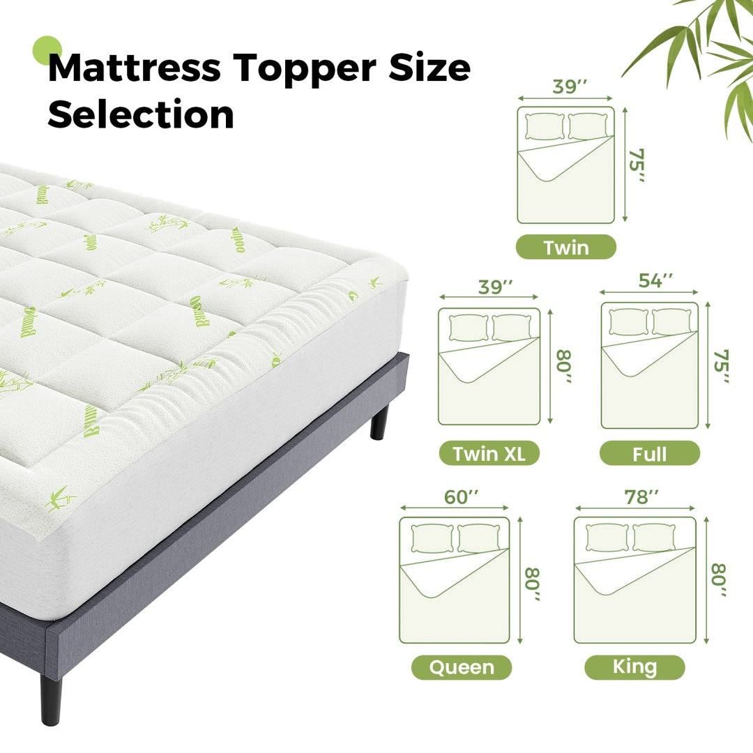 Bamboo Mattress Protector with Deep Pocket Fit