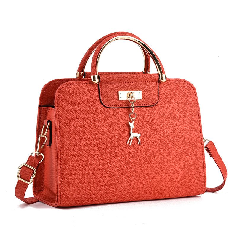 PU Shoulder Bag for Women Zipper Tote