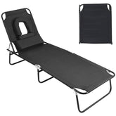 Adjustable Folding Sleeper Chair Bed with Pillows