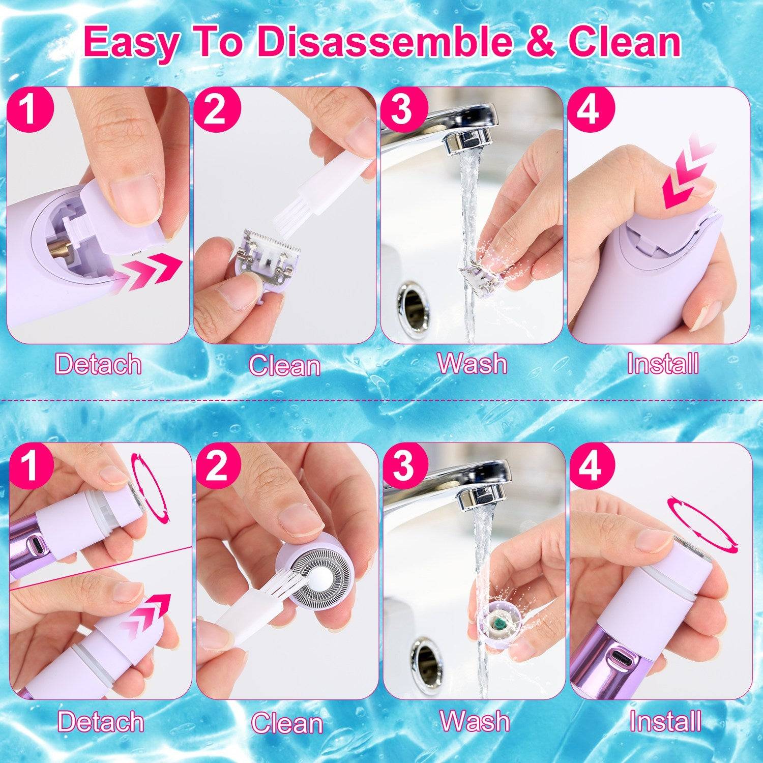 2 in 1 Women Hair Clipper Bikini Trimmer