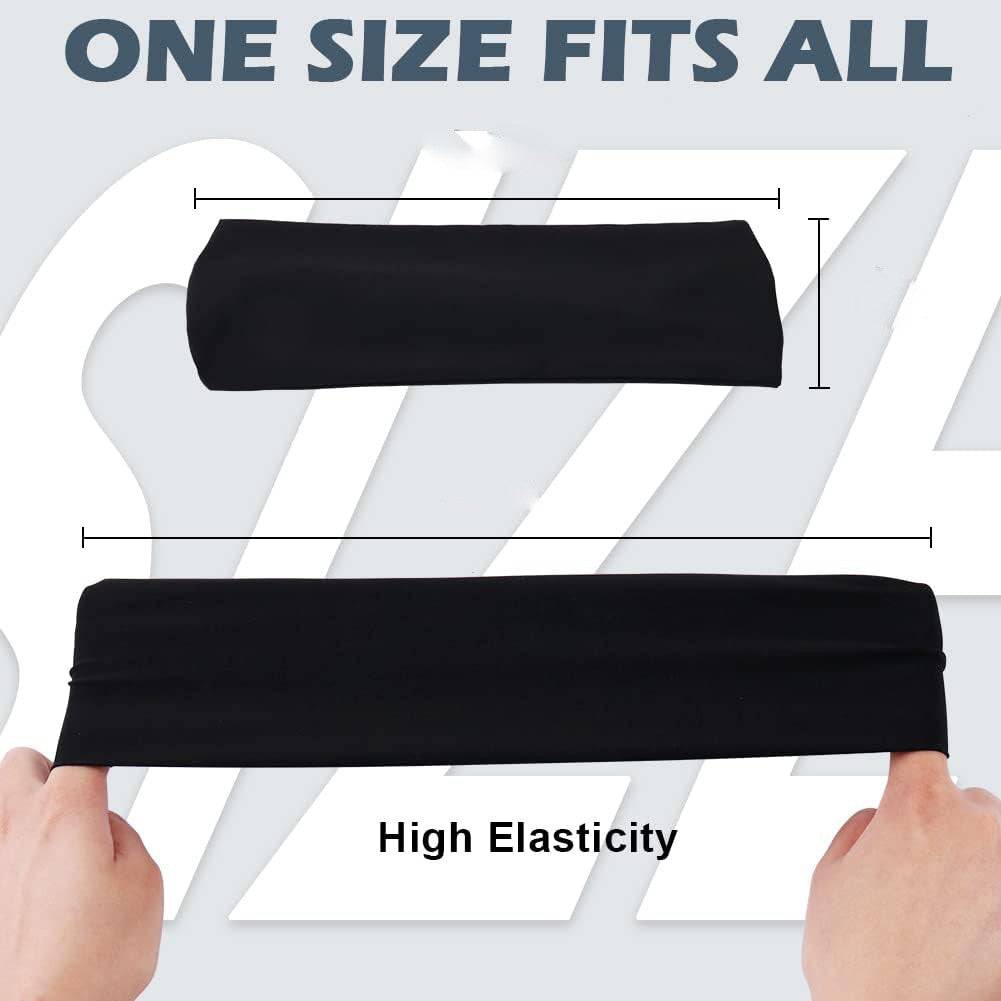Unisex Sports Headbands 5 Pack Fitness Sweatbands