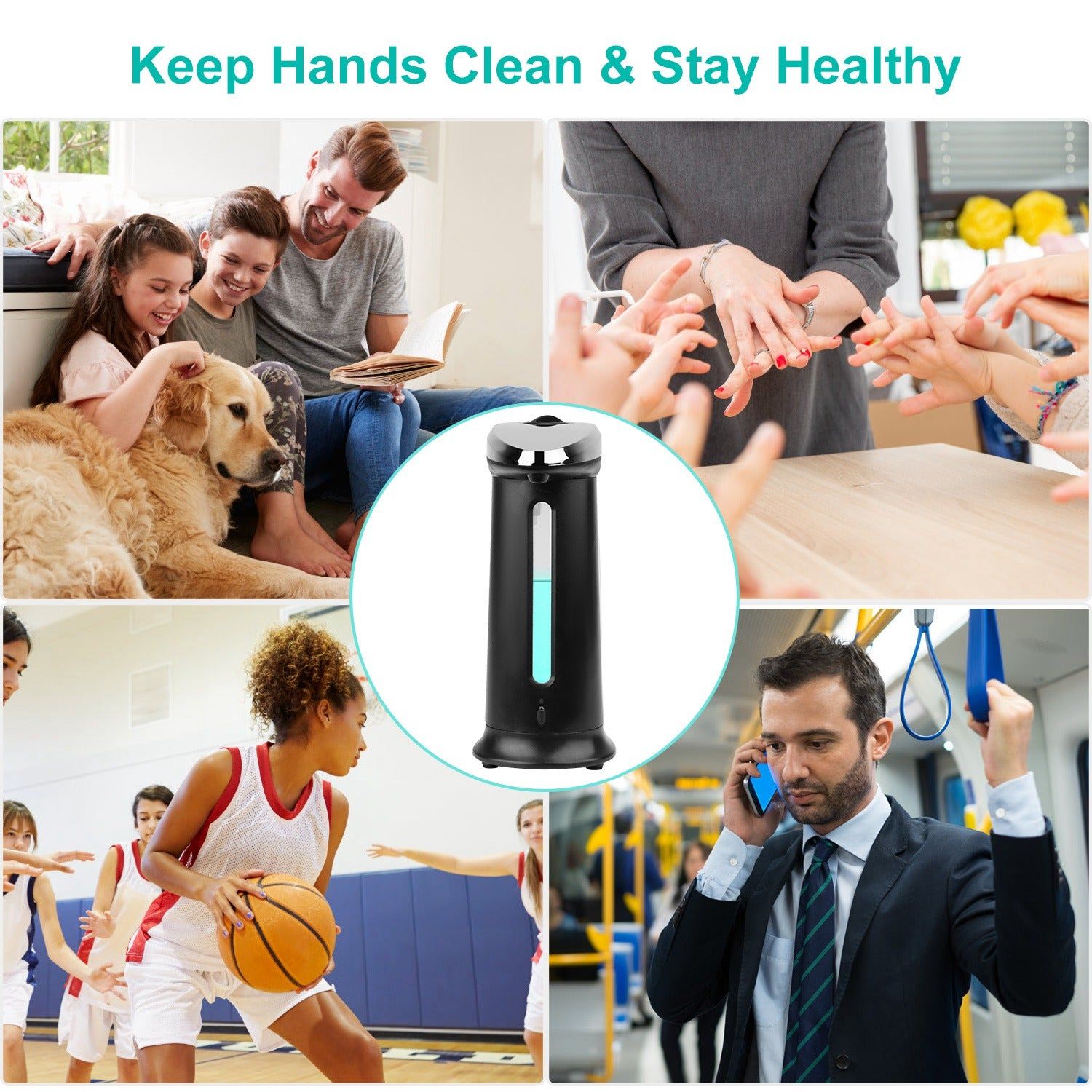 Automatic Soap Dispenser 400ml with Touchless Sensor