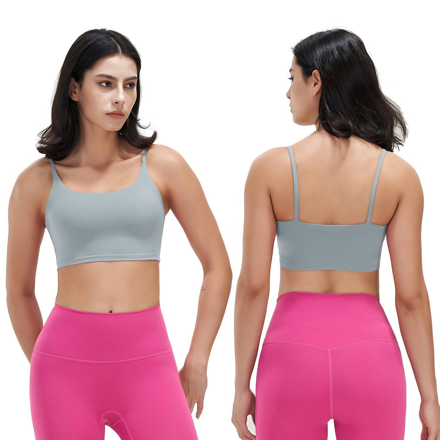 Women’s Square Neck Sports Bra for Low Impact Workouts