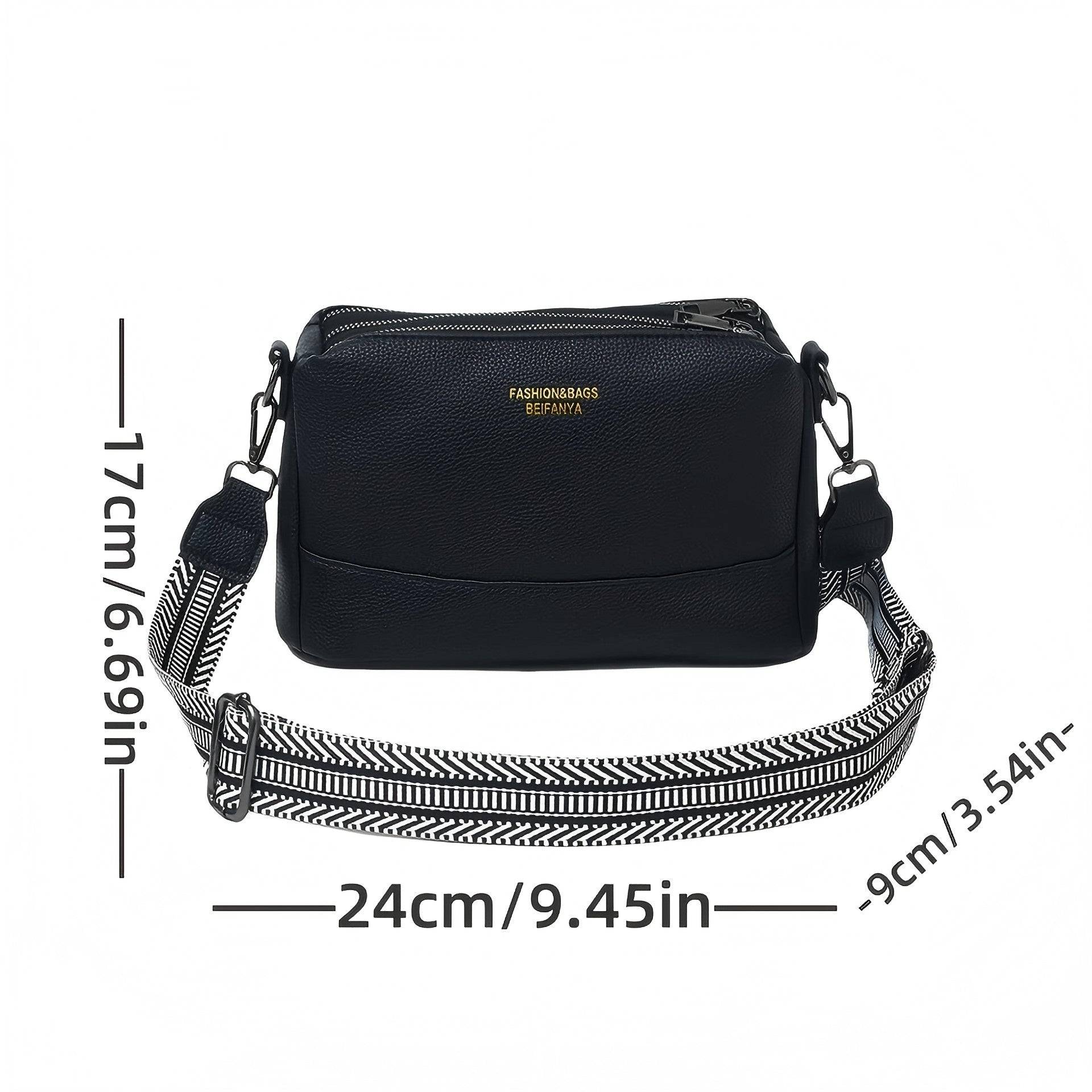 Versatile PU Crossbody Shoulder Bag With Adjustable Strap