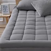Twin Size Cotton Mattress Pad 450g Filled Lightweight Soft Sleeping Topper for Bed Comfort