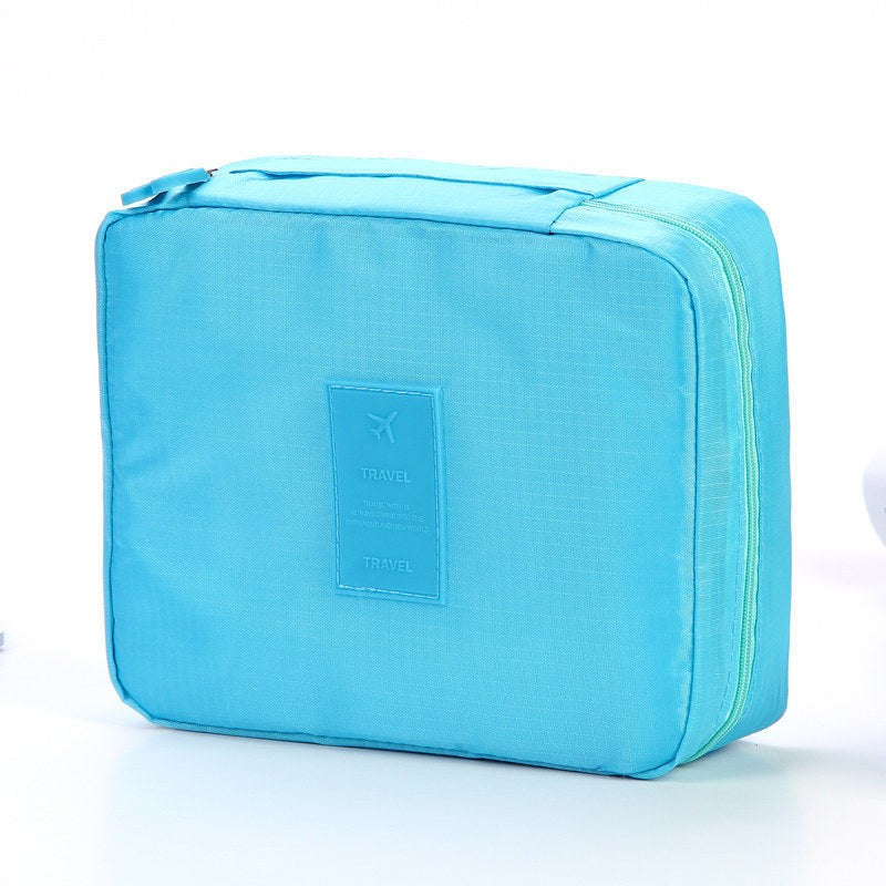 Portable Waterproof Cosmetic Bag with Dividers Organizer