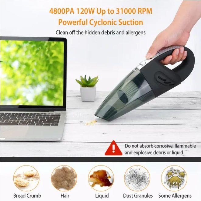 Cordless Car Vacuum Cleaner Portable and Powerful