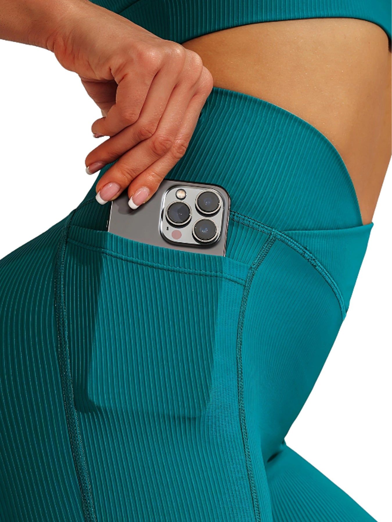 High Waisted Yoga Shorts Breathable Gym Running Fit