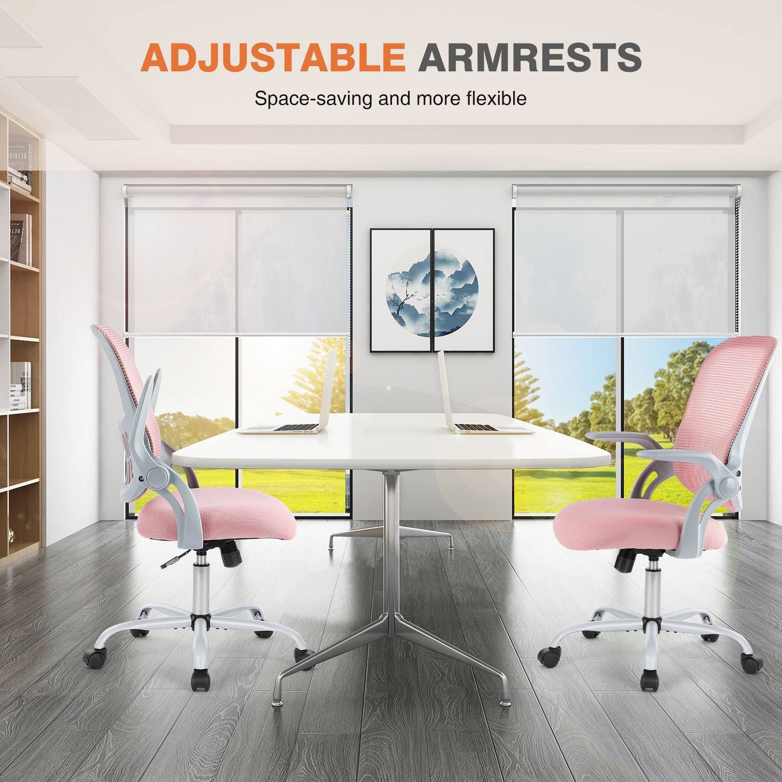 Tall Office Chair with Adjustable Foot Ring