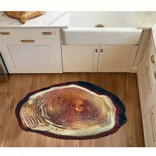 Diatomaceous Earth Mat Wood Grain Non Slip Absorbent Rug