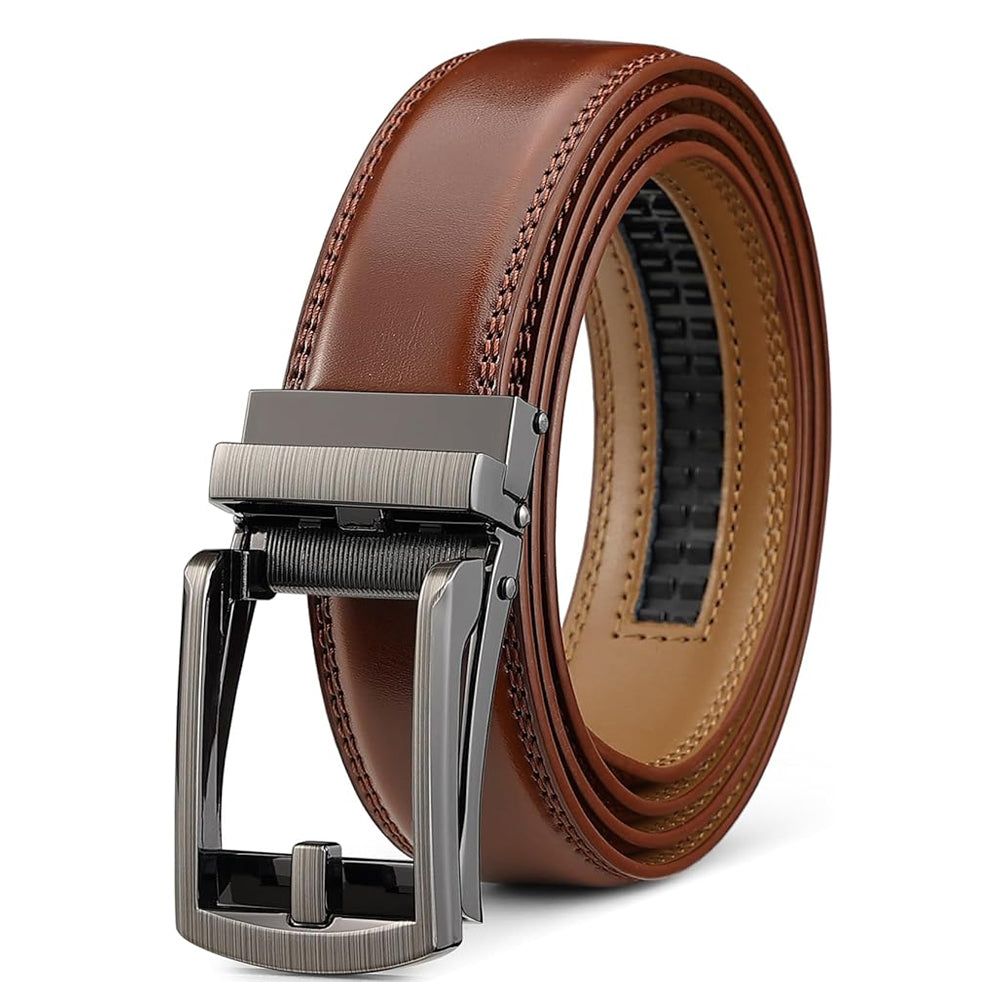 Adjustable Boys Ratchet Belt Leather Smart Fit