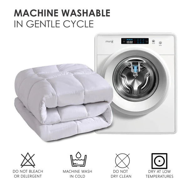 Oversized Checkered Quilted Duvet for Single Double