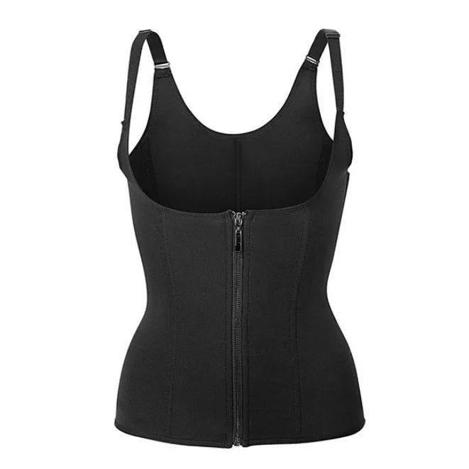 Zippered Waist Trainer Corset Tummy Control Fit