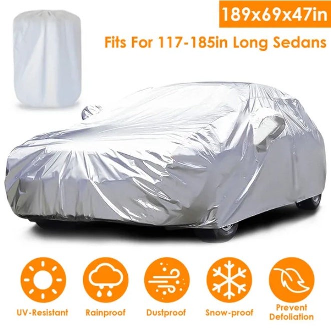 All Weather Car Cover with UV Resistant Outdoor Protection