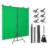 5x6.5FT T-Shape Backdrop Stand with Clamps