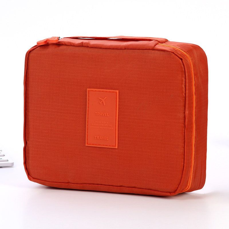 Portable Waterproof Cosmetic Bag with Dividers Organizer