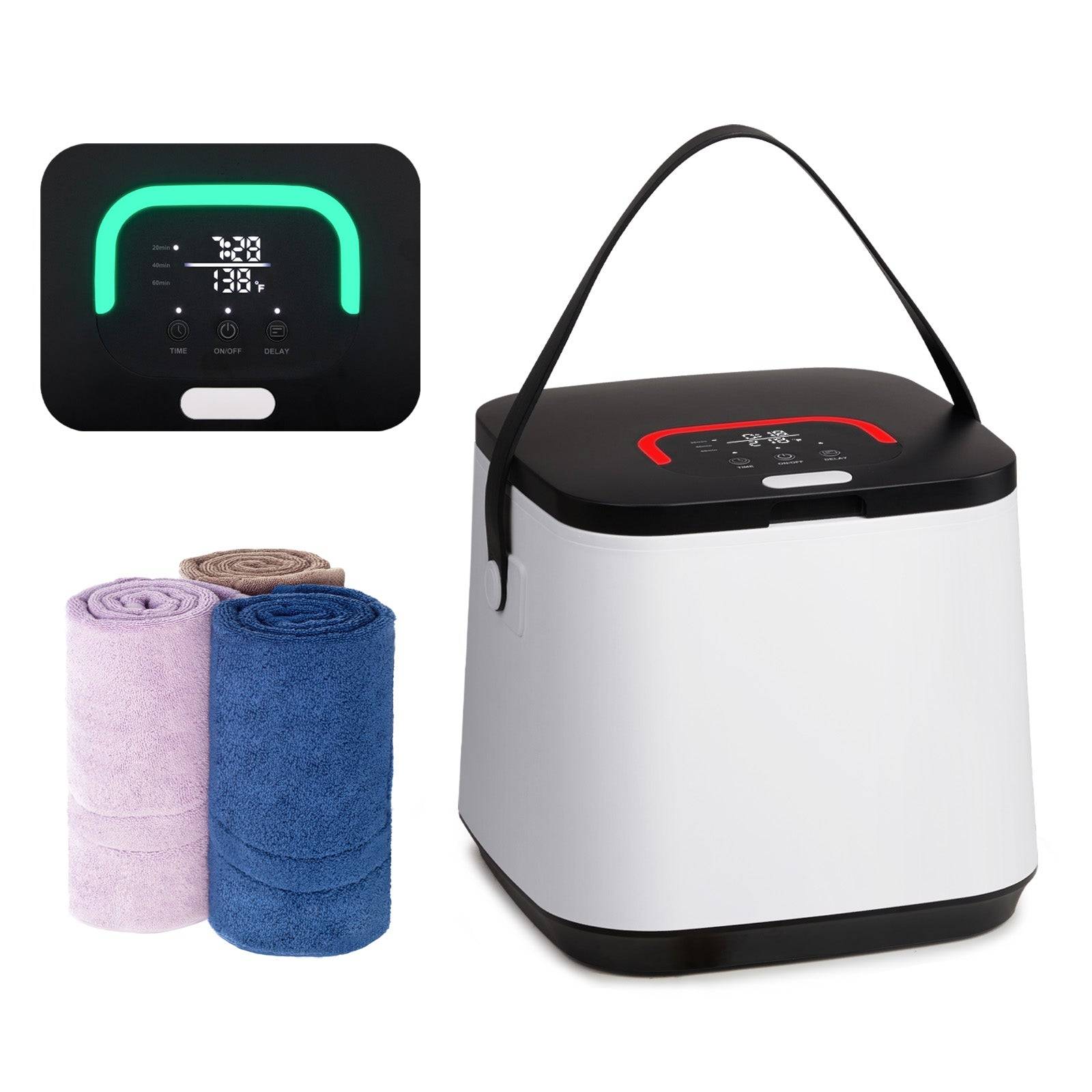 14L Electric Towel Warmer Bucket with Timer and LED Display