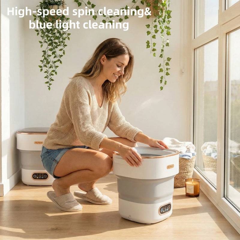 Mini Washing Machine Portable with Spin Function