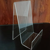 Clear Acrylic Stand With Triangular Base Book Display