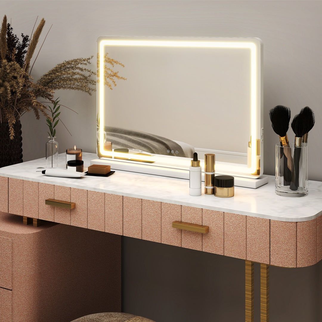 LED Vanity Mirror with Dimmable Lights for Makeup