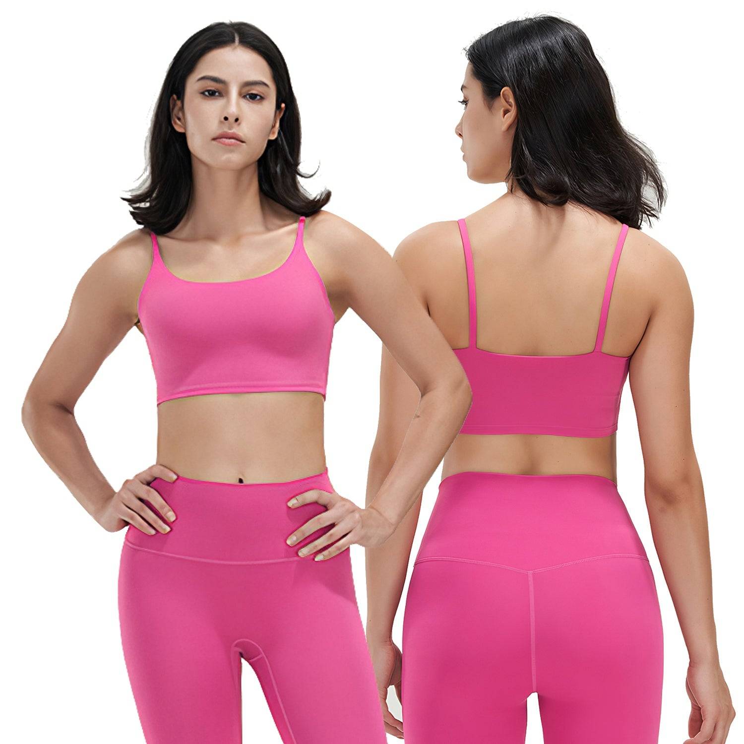 Women’s Square Neck Sports Bra for Low Impact Workouts