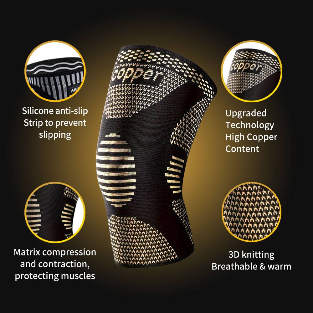 Compression Knee Pads for Running and Sports Support