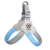 Reflective Dog Harness with Leash No Pull Adjustable Fit