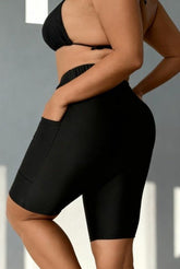 Women Elegant Solid Color Swimsuit Set