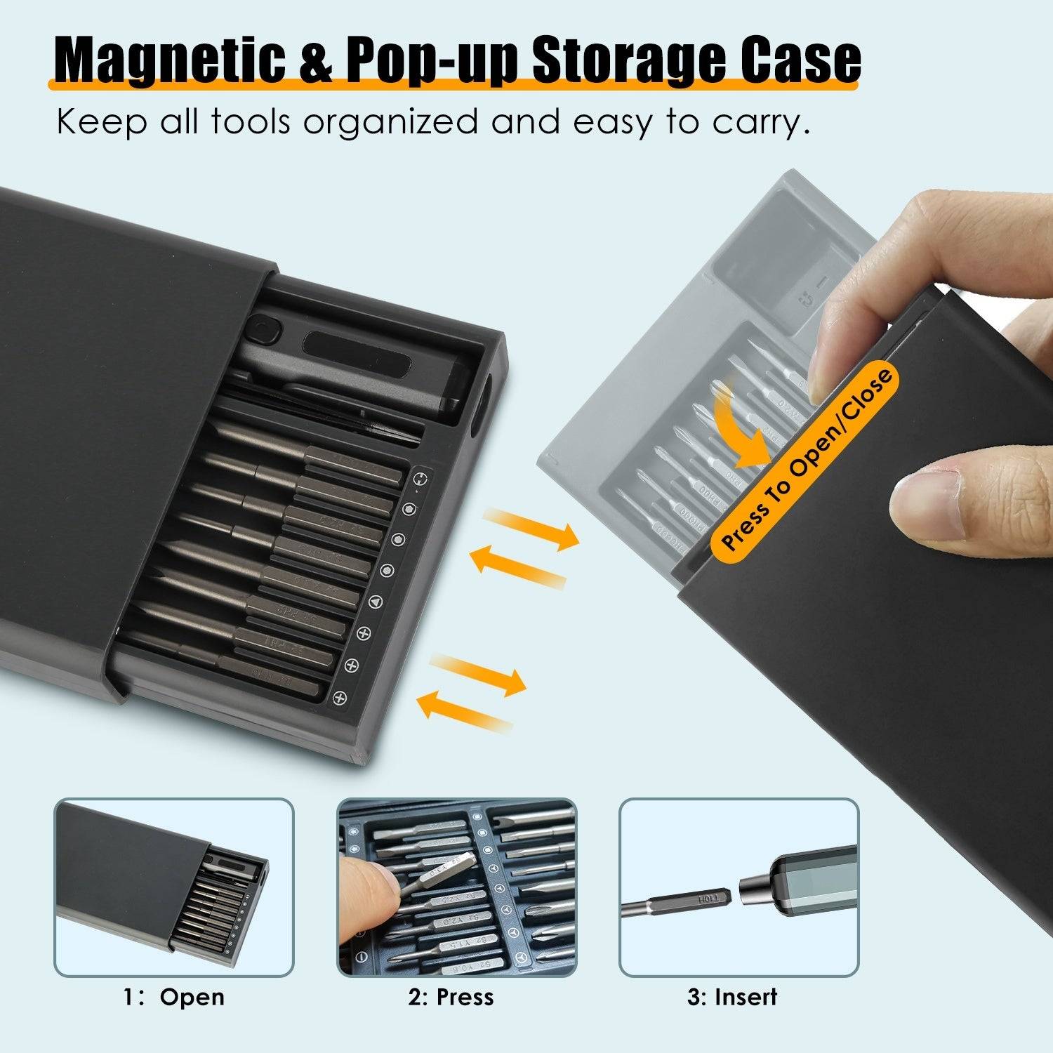 Electric Screwdriver 70 in 1 Precision Repair Tool Kit