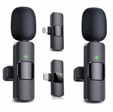 Wireless Lavalier Microphone Dual iPhone Android Kit