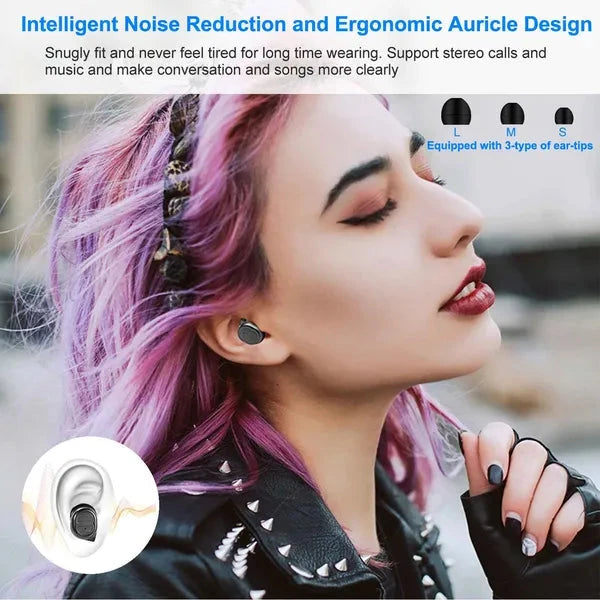 Bluetooth Wireless Earbuds with Touch Control