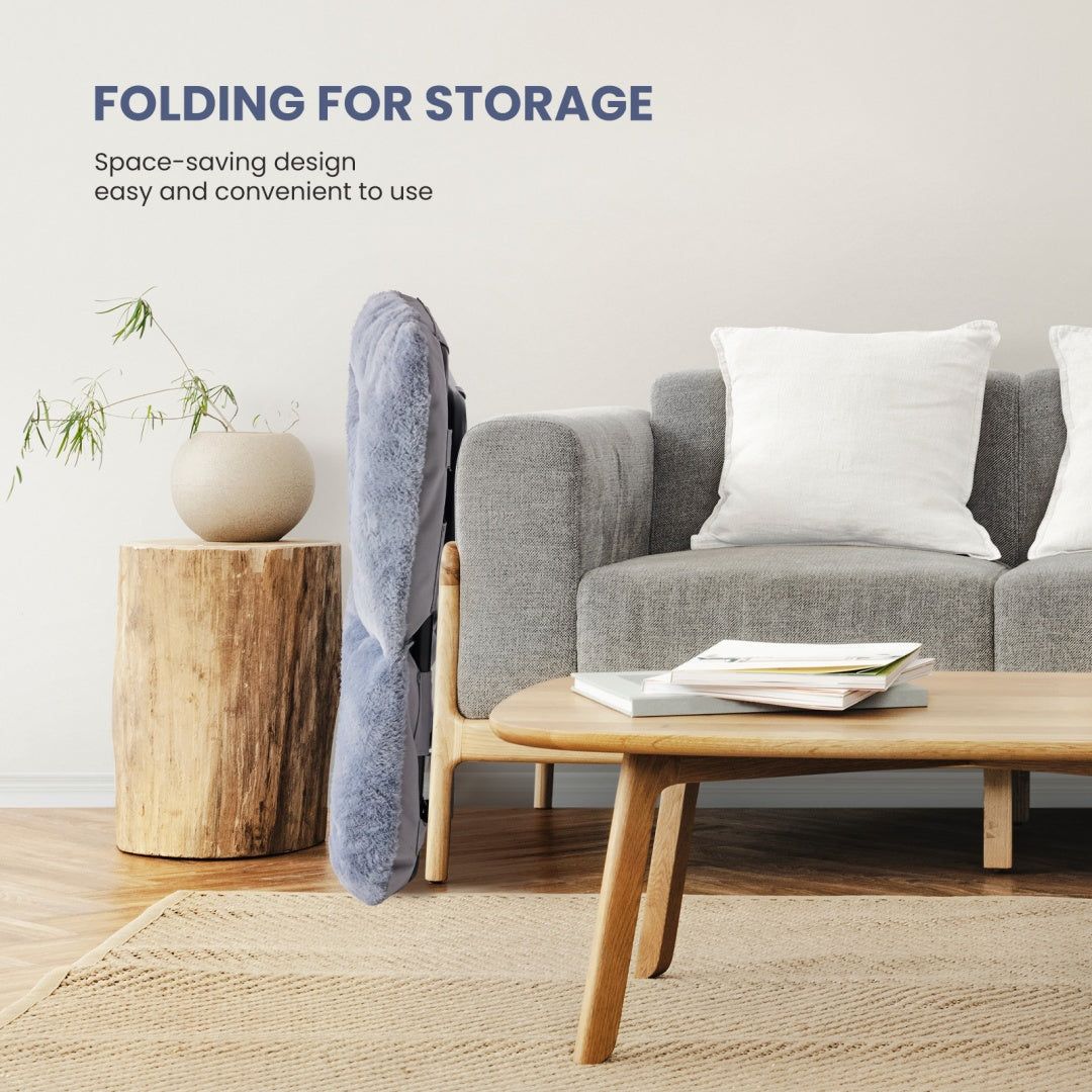 Faux Fur Folding Chair Large Lounge