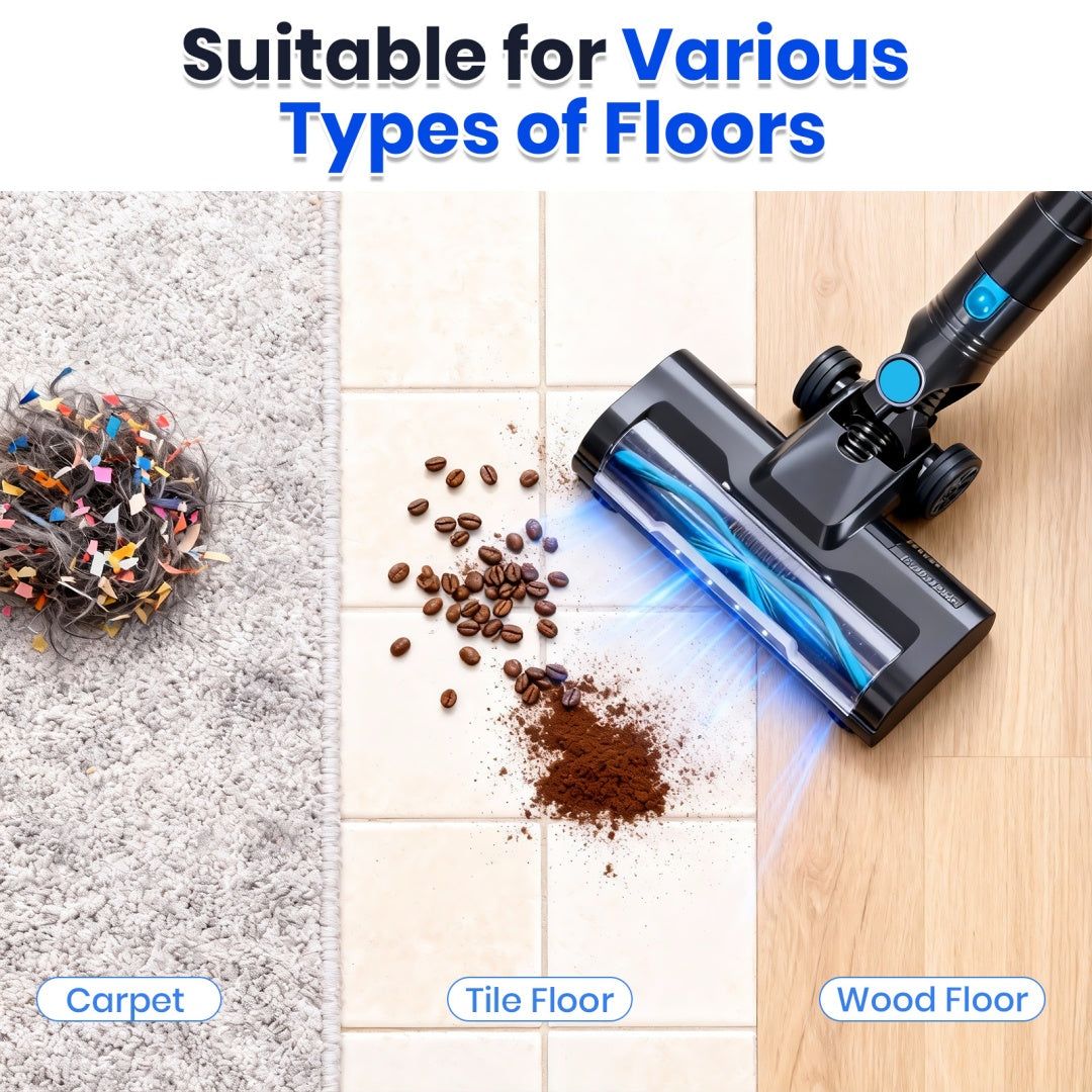 Lightweight Cordless Vacuum Stick and Handheld Cleaner