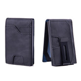 Wallet Slim RFID Blocking Card Holder with Money Clip