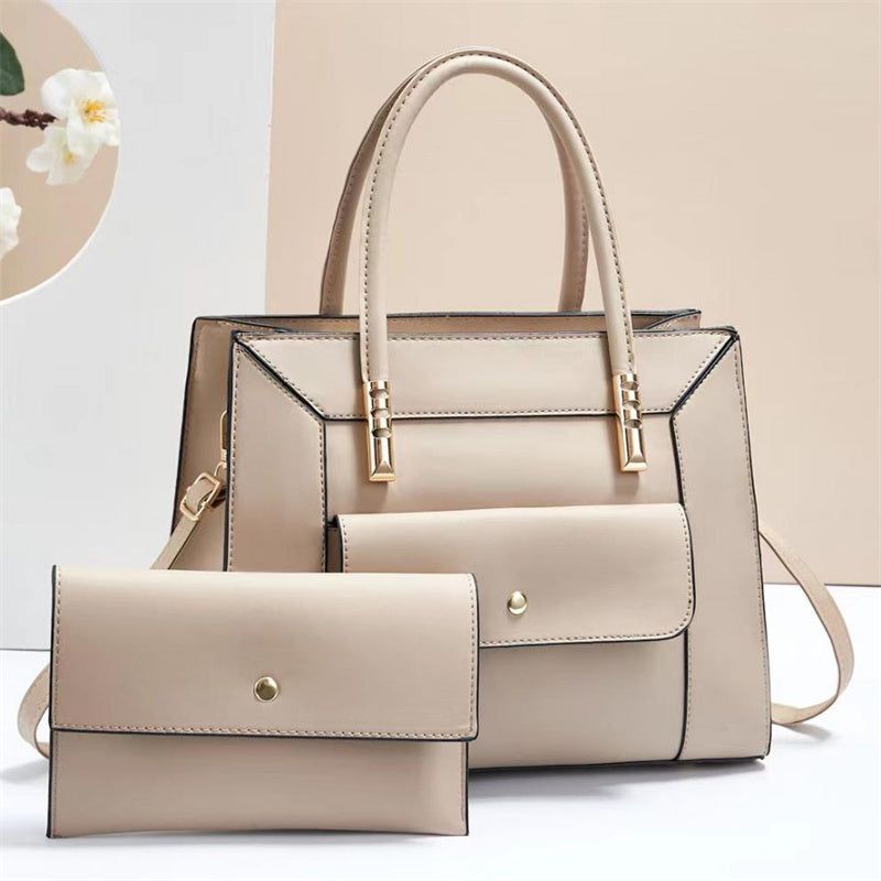 Large Capacity Tote Bag PU Leather With Tassel Design