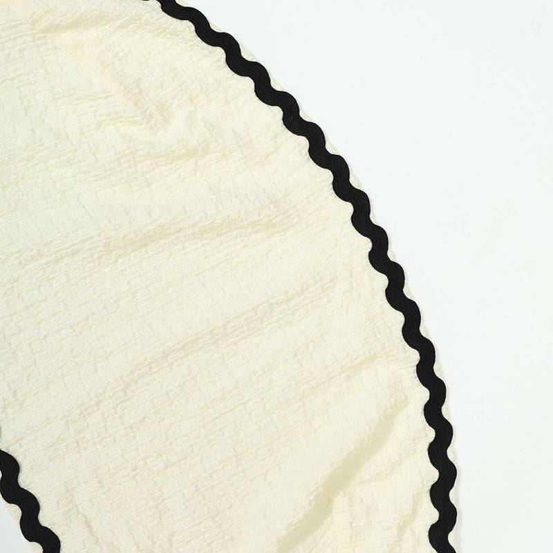 Womens Summer Two Piece Set With Strapless Skirt