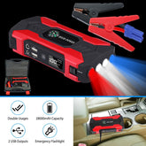 800A 28000mAh Car Jump Starter With LED And USB Power