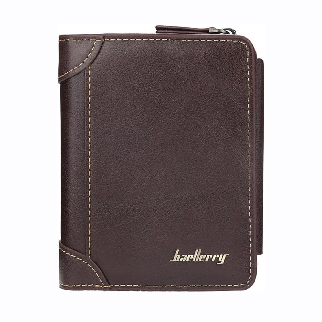 Mens Leather Wallet Slim Bifold With Coin Pocket And ID