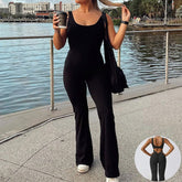 Women Slim Fit Jumpsuit Backless Yoga Exercise Outfit
