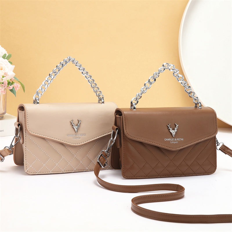 Quilted Mini Bag Retro Waterproof Handbag