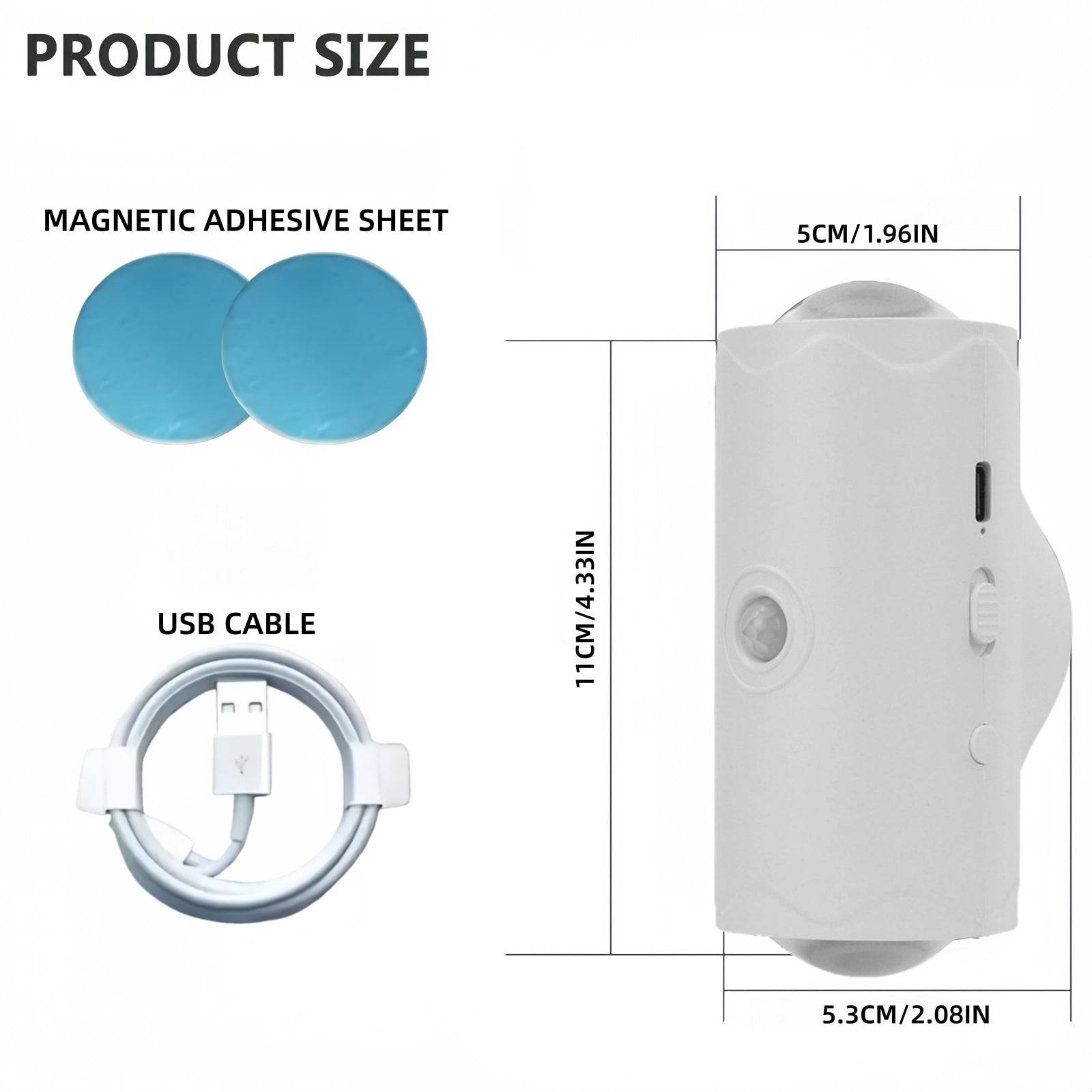 Rechargeable Motion Sensor Night Lights with Magnetic Mount