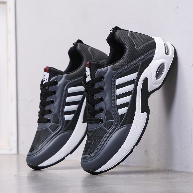 Men Lightweight Breathable Lace Up Casual Shoes