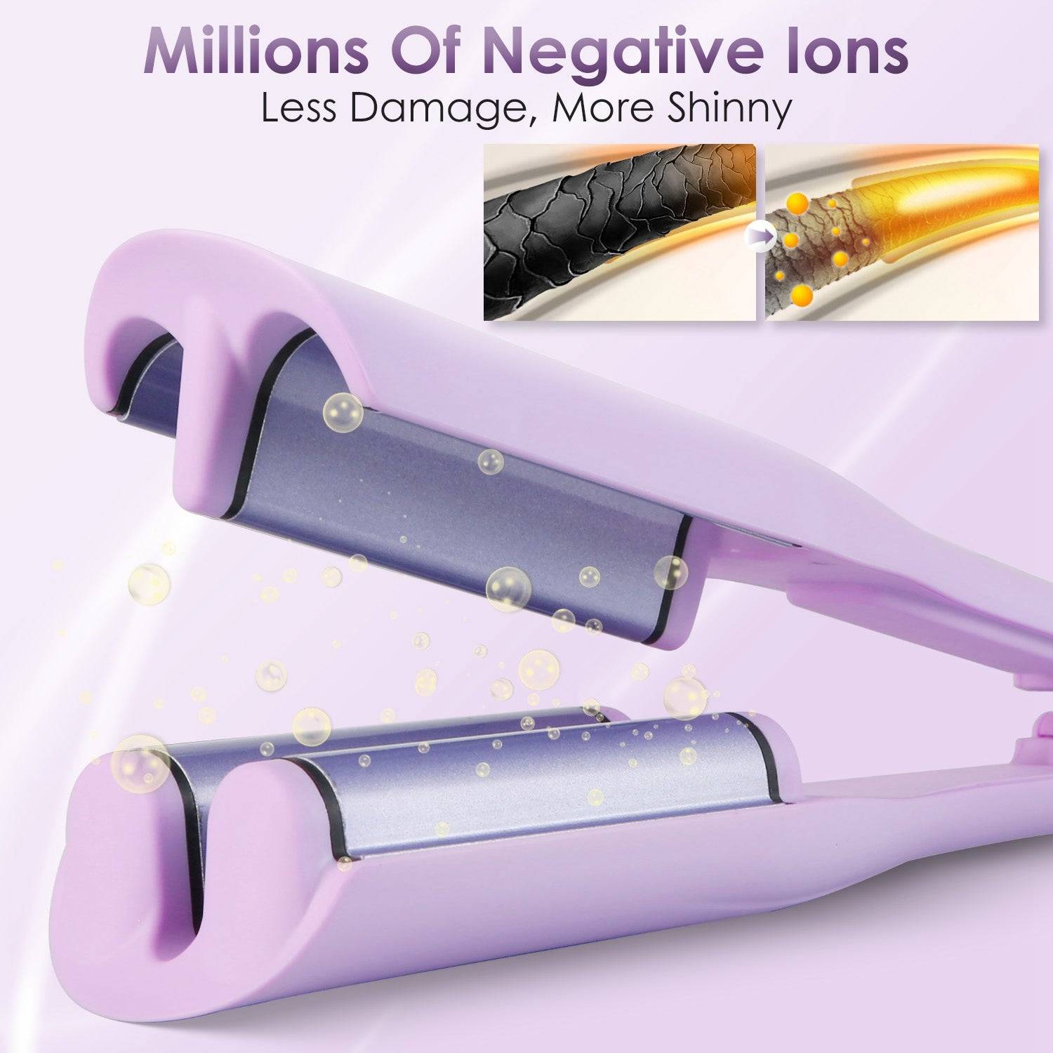 Ceramic Hair Waver 1.41in with Fast Heating