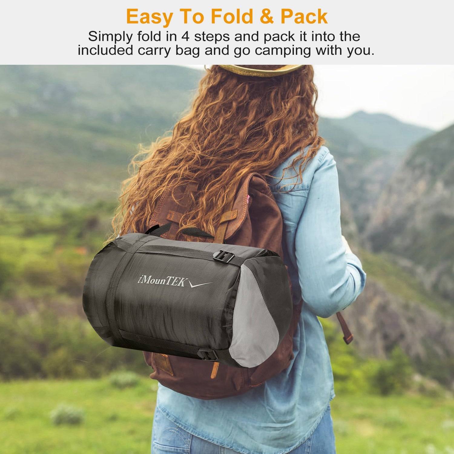 3 Season Waterproof Sleeping Bag for Camping and Hiking