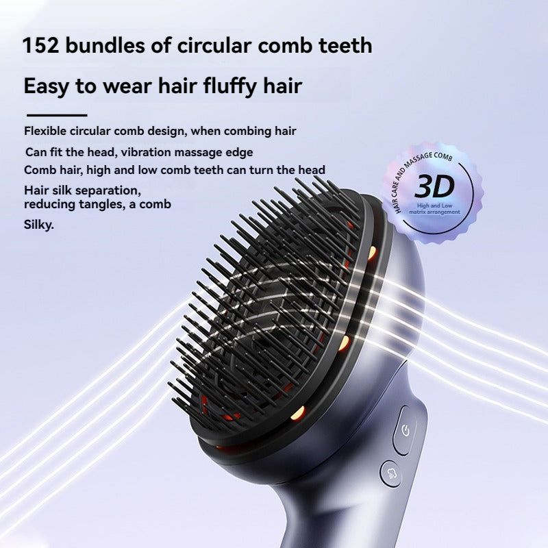 Electric Scalp Massager Comb with Essential Oil Mist