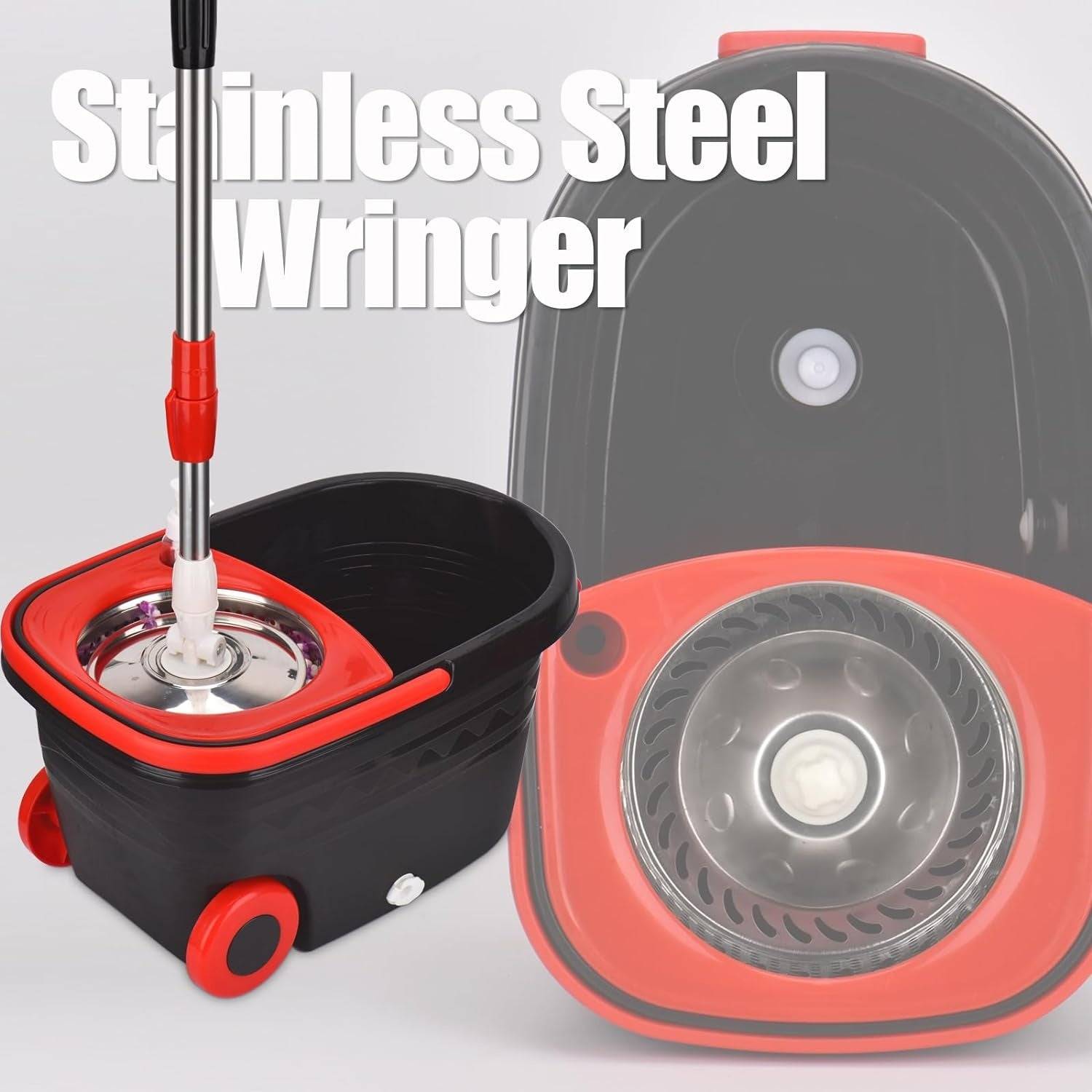 360 Spin Mop with Adjustable Handle and Bucket