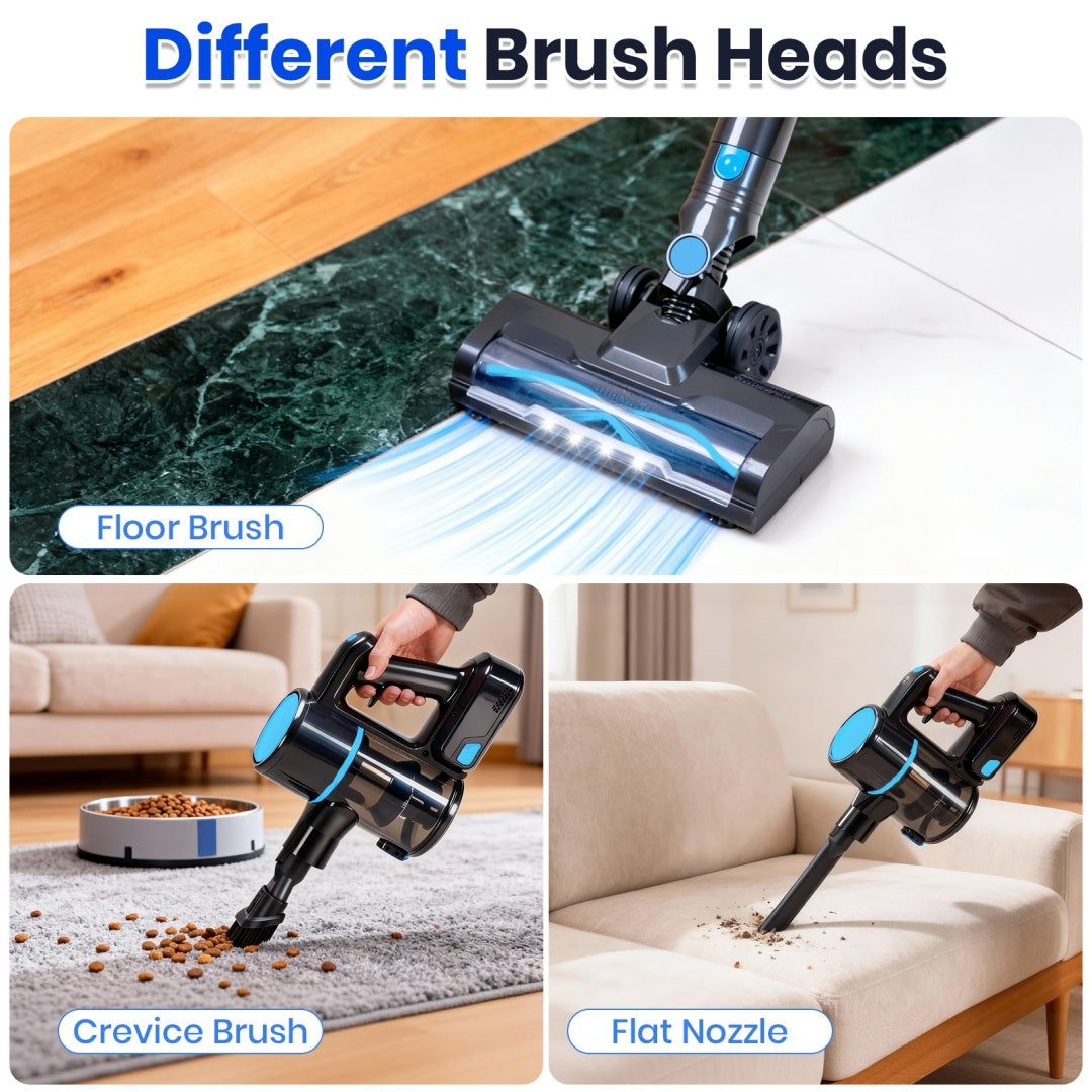 Lightweight Cordless Vacuum Stick and Handheld Cleaner